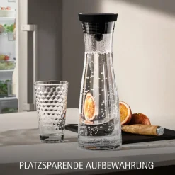 Basic Wasserkaraffe, 1,5 l, Schwarz