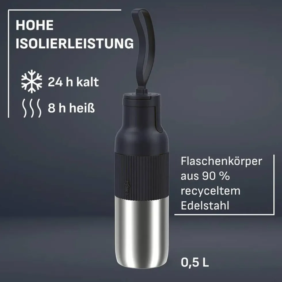 beYou Flip Bottle 0,5 L, Isolier-Trinkflasche, N31201