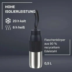 beYou Twist Bottle Isolier-Trinkflasche, 0,5 L, N21937
