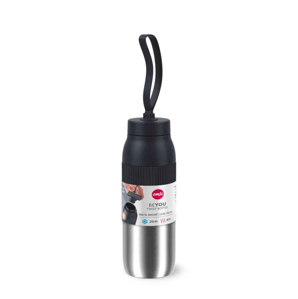 beYou Twist Bottle Isolier-Trinkflasche, 0,5 L, N21937