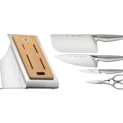 Chef`s Edition Messer-Set mit Messerblock für die asiatische Küche, 5-teilig