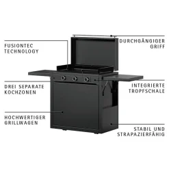 Edition One Plancha-Set mit Wagen, 75 cm, Gas