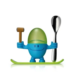Eierbecher McEgg mit Löffel, Blau
