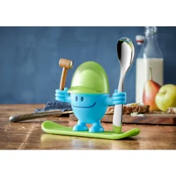 Eierbecher McEgg mit Löffel, Blau