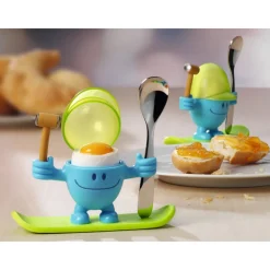 Eierbecher McEgg mit Löffel, Blau