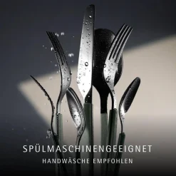Emotion Besteck-Set, Cromargan® hochwertiger Edelstahl, Frosty Green, 30-teilig