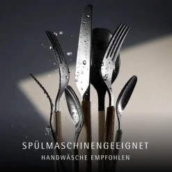 Emotion Besteck-Set, Cromargan® hochwertiger Edelstahl*, Smoky Wood, 30-teilig