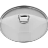 Ersatz-Glasdeckel mit eckigem Griff, 24 cm