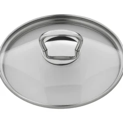 Ersatz-Glasdeckel mit eckigem Griff, 16 cm