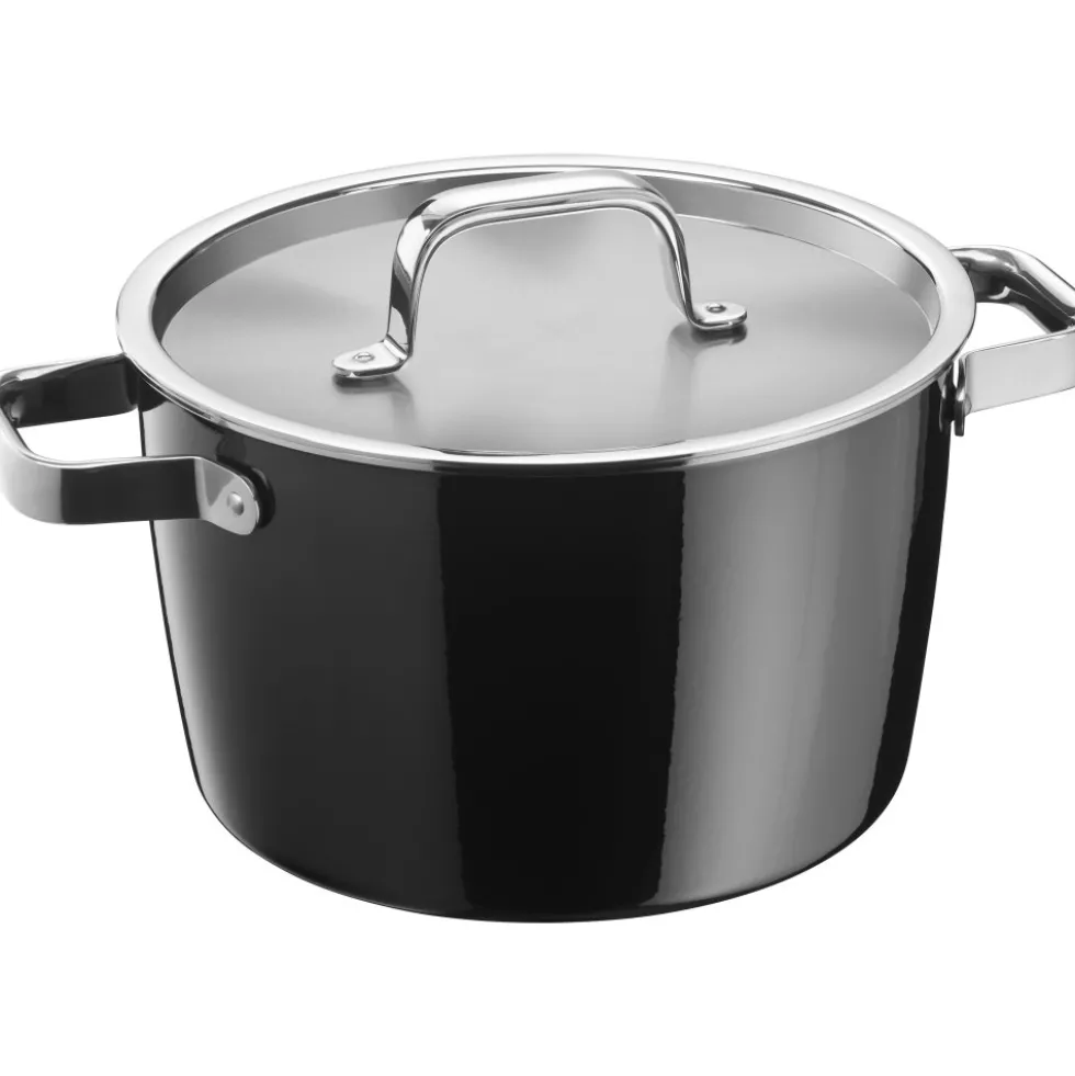 Fusiontec Aromatic Kochtopf, 22 cm, Schwarz