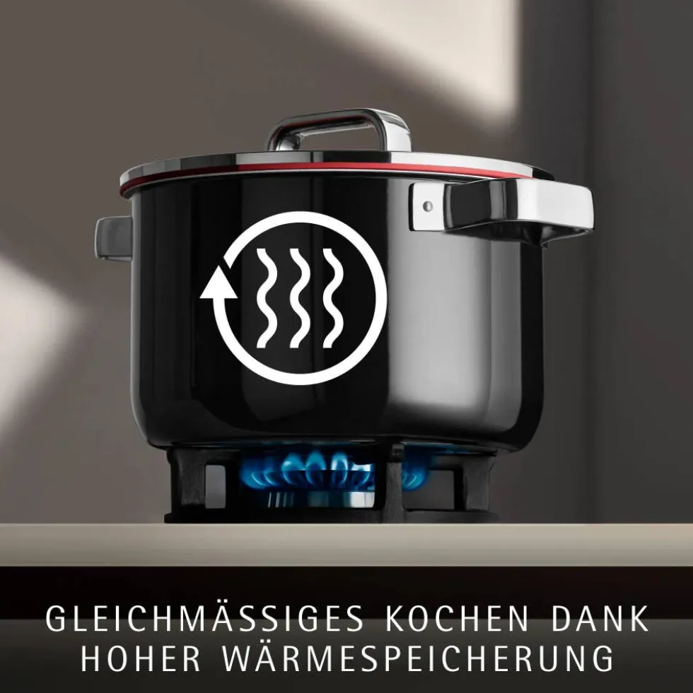 Fusiontec Function Pro, Kochtopf mit Deckel, 16 cm, Black