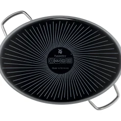 Fusiontec Mineral Bräter mit Glasdeckel, oval, 36 cm, Platinum