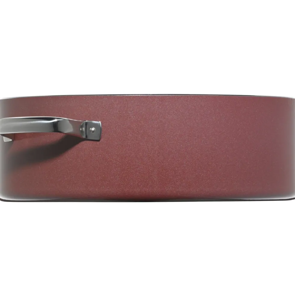 Fusiontec Mineral Bräter mit Glasdeckel, oval, 36 cm, Rose Quartz