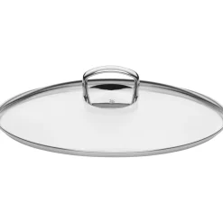 Fusiontec Mineral Bräter mit Glasdeckel, oval, 36 cm, Rose Quartz
