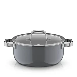 Fusiontec Mineral Pro, Bratentopf mit Decke, 24 cm, Platinum