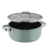 Fusiontec Mineral Pro, Bratentopf mit Deckel, 24 cm, Eucalyptus Haze
