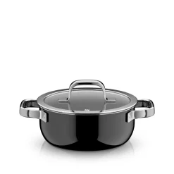 Fusiontec Mineral Pro, Bratentopf mit Deckel, 20 cm, Black