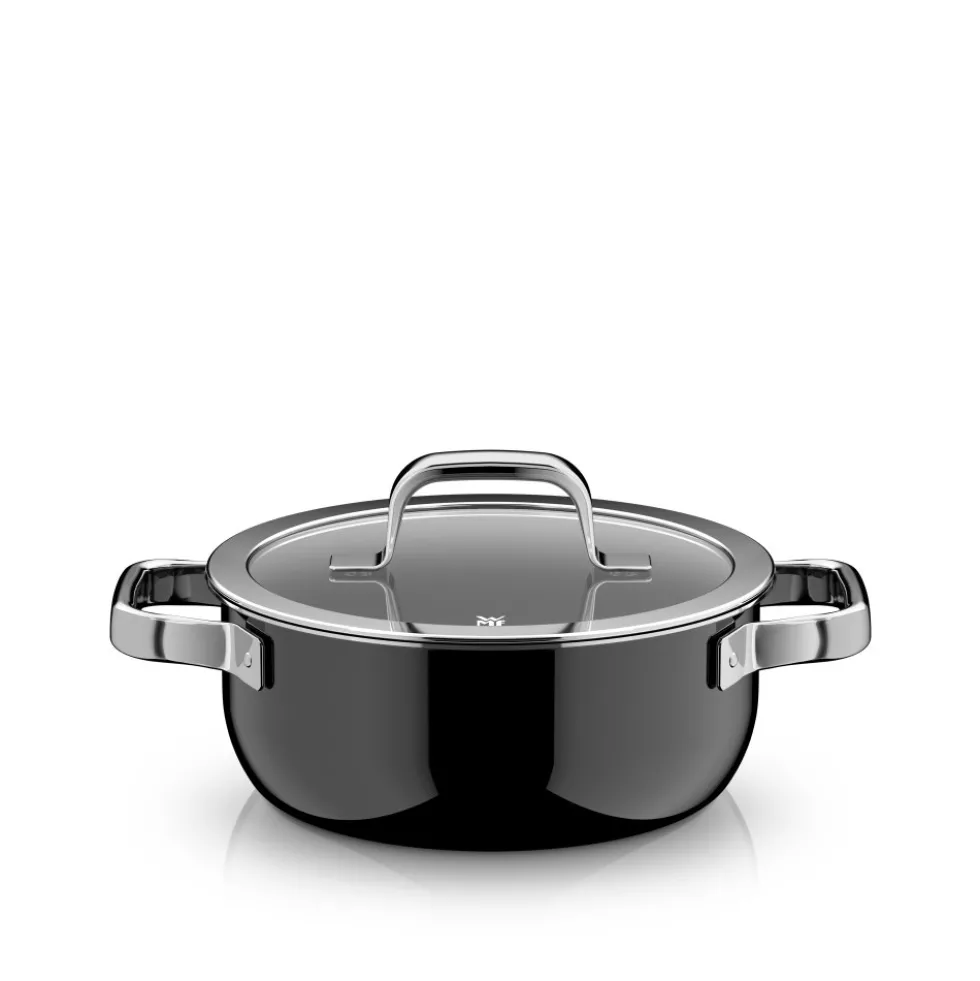Fusiontec Mineral Pro, Bratentopf mit Deckel, 20 cm, Black