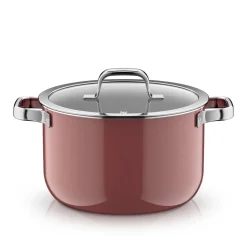 Fusiontec Mineral Pro, Kochtopf mit Deckel, 24 cm, Rose Quartz