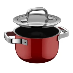 Fusiontec Mineral Pro, Kochtopf mit Deckel, 16 cm, Passion Red