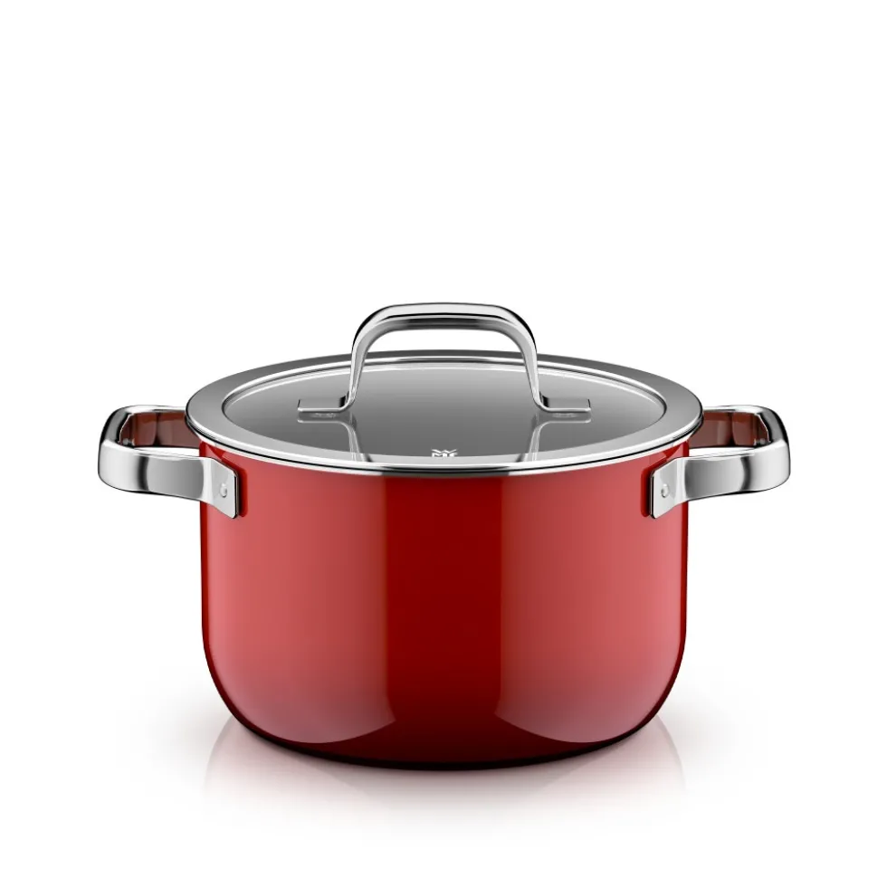 Fusiontec Mineral Pro, Kochtopf mit Deckel, 20 cm, Passion Red