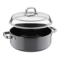 Fusiontec Mineral Pro, Schmortopf mit Deckel, 28 cm, Platinum