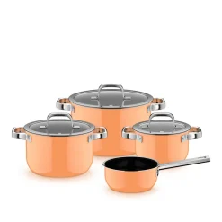 Fusiontec Mineral Pro, Topf-Set, 4-teilig, Papaya Orange