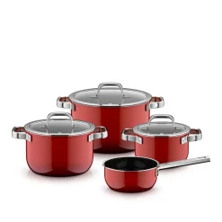 Fusiontec Mineral Pro, Topf-Set, 4-teilig, Passion Red