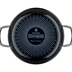 Fusiontec Mineral Schmorpfanne mit Glasdeckel, 24 cm, Black