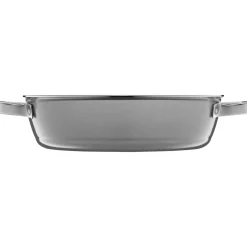 Fusiontec Mineral Schmorpfanne mit Glasdeckel, 24 cm, Platinum