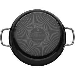 Fusiontec Mineral Schmorpfanne mit Glasdeckel, 28 cm, Black