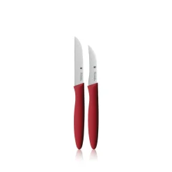 Gemüsemesser-Set, 2-teilig, Rot