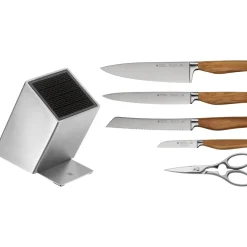 Grand Wood Messer-Set mit FlexTec Messerblock, 6-teilig