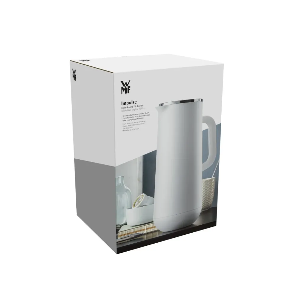 Impulse Isolierkanne Kaffee, 1,0 l, Weiß