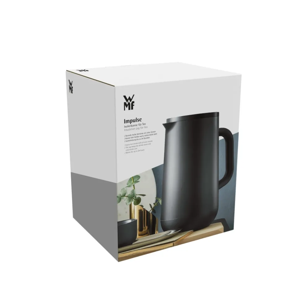 Impulse Isolierkanne Tee, 1,0 l, Schwarz