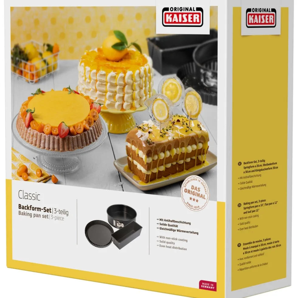 KAISER Classic Backformen-Set, 3-teilig