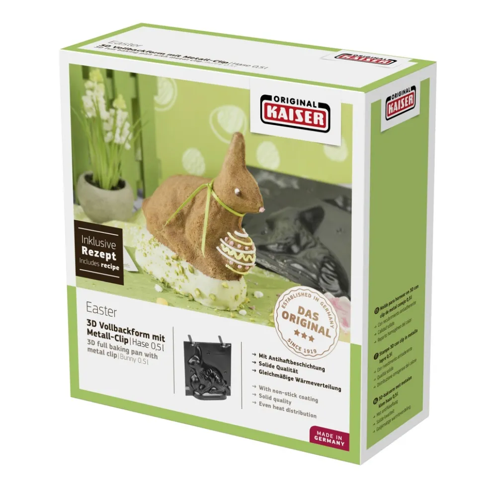 KAISER 3D-Vollbackform Hase, 0,5 l