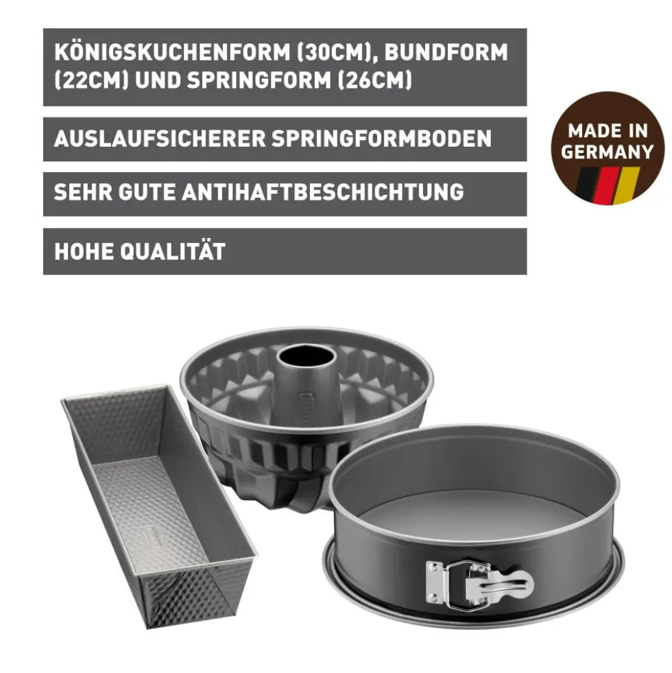 KAISER Inspiration Backformen-Set, 3-teilig
