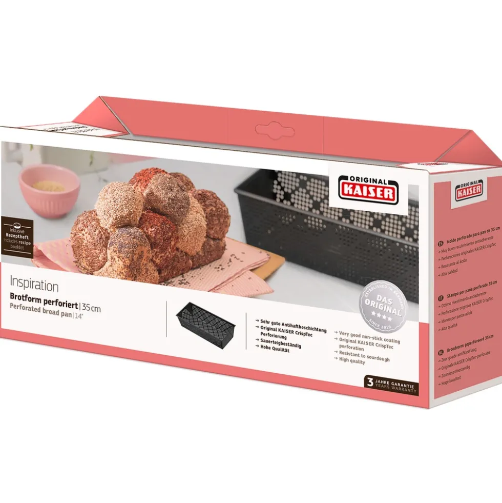 KAISER Inspiration Brotbackform, perforiert, 35 cm