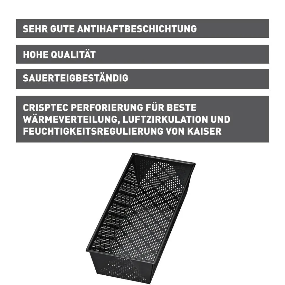 KAISER Inspiration Brotbackform, perforiert, 35 cm