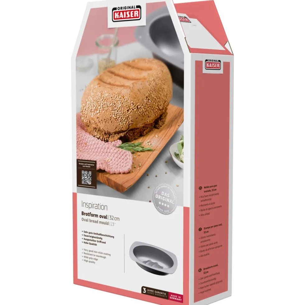 KAISER Inspiration Brotbackform, oval, 32 cm