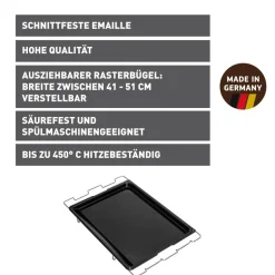 KAISER Inspiration Herdbackblech verstellbar, 41-51 x 33 cm