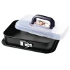 KAISER Inspiration Springform rechteckig mit Transporthaube, 35 x 24 cm