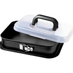 KAISER Inspiration Springform rechteckig mit Transporthaube, 35 x 24 cm