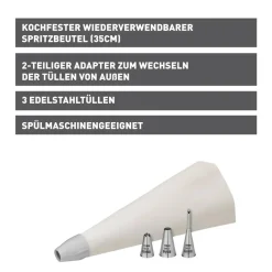 KAISER Inspiration Spritzbeutel-Set, 5-teilig