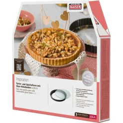 KAISER Inspiration Tarte- & Quicheform mit Glashebeboden, 28 cm