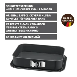 KAISER La Forme Plus Springform mit SafeClick, rechteckig, 35 x 24 cm