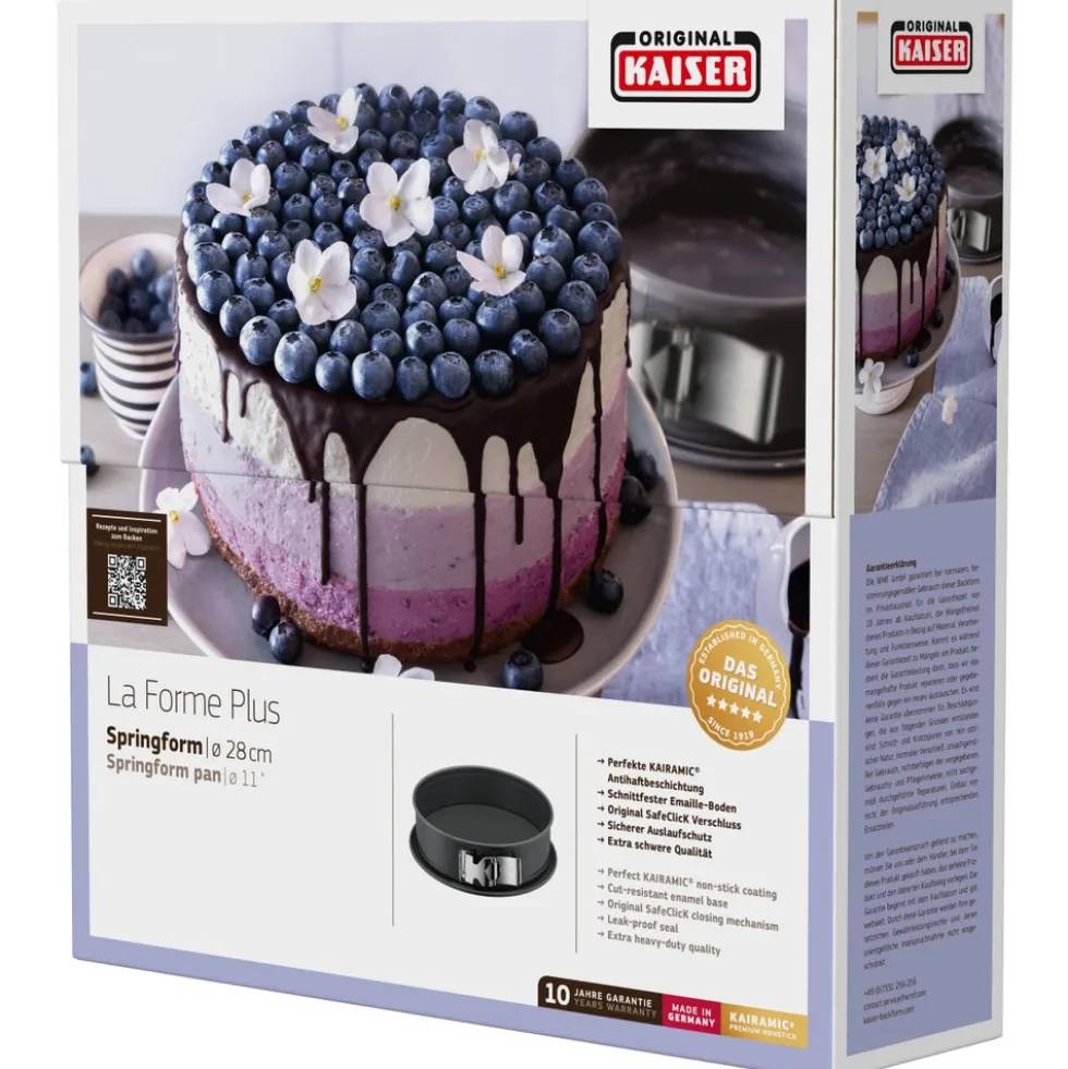 KAISER La Forme Plus Springform mit SafeClick, 28 cm