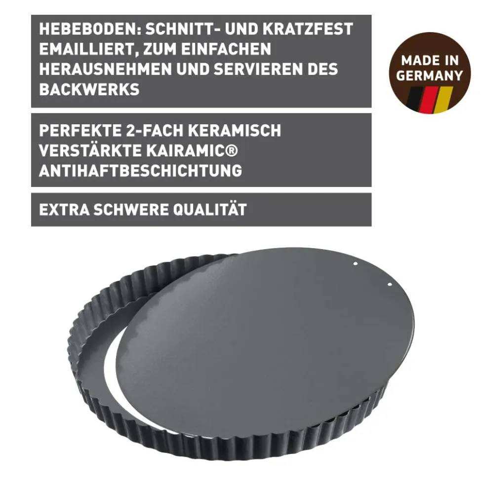 KAISER La Forme Plus Tarte- und Quicheform mit Hebeboden, 28 cm