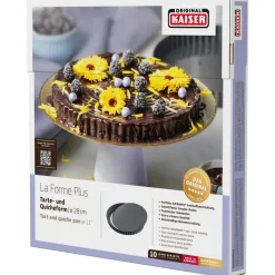 KAISER La Forme Plus Tarte- und Quicheform mit Hebeboden, 28 cm